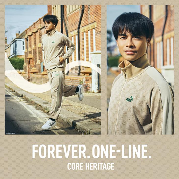 PUMA プーマ ジャージ メンズ 上下 CORE HERITAGE モノグラム PUMA プーマ ジャージ メンズ 上下 CORE HERITAGE モノグラム