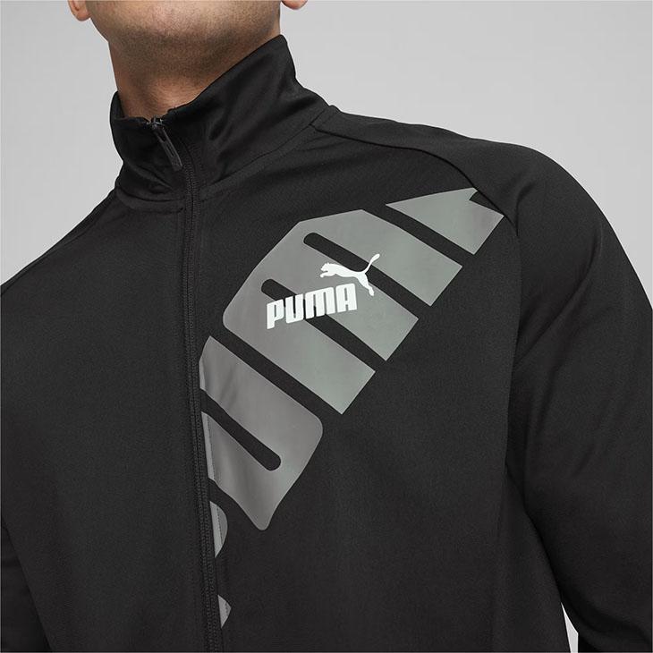 PUMA プーマ　ジャージ　上下セット　パワー ポリ トラックスーツ　黒　M PUMA プーマ ジャージ 上下セット メンズ パワー ポリ トラック