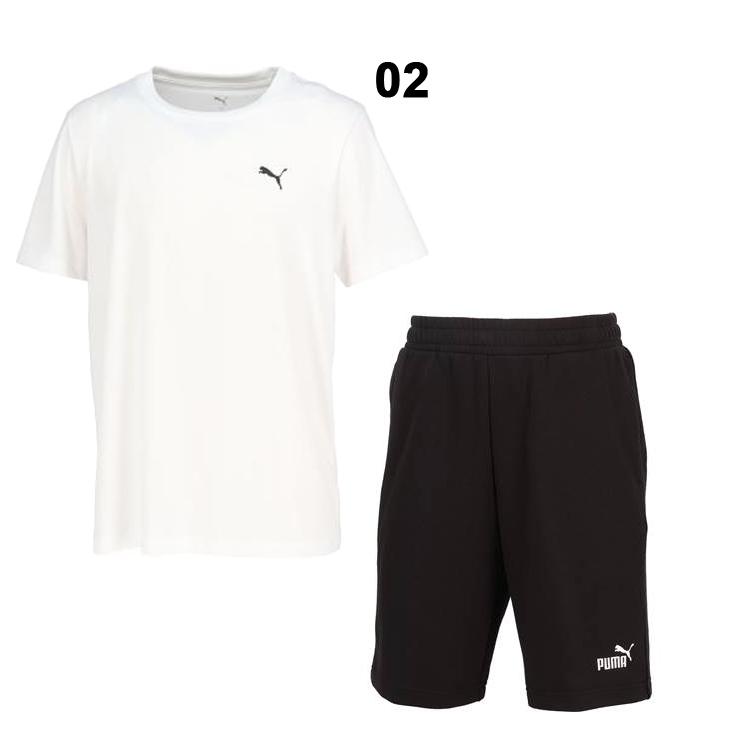 PUMA セットアップ　ポロシャツXL ハーフパンツ　XL PUMA プーマ 半袖Tシャツ スウェットハーフパンツ メンズ 上下