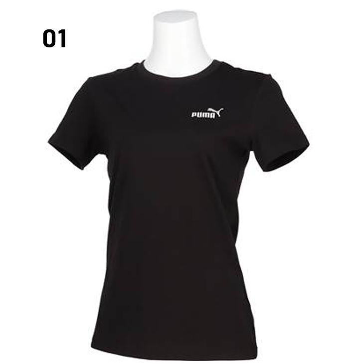 PUMA プーマ 半袖 Tシャツ レディース ESS スモール NO.1ロゴ