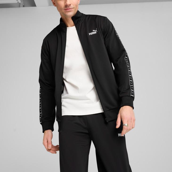 PUMA（プーマ） ジャージ 上下 メンズ ポリ テープスーツ｜長袖ジップ