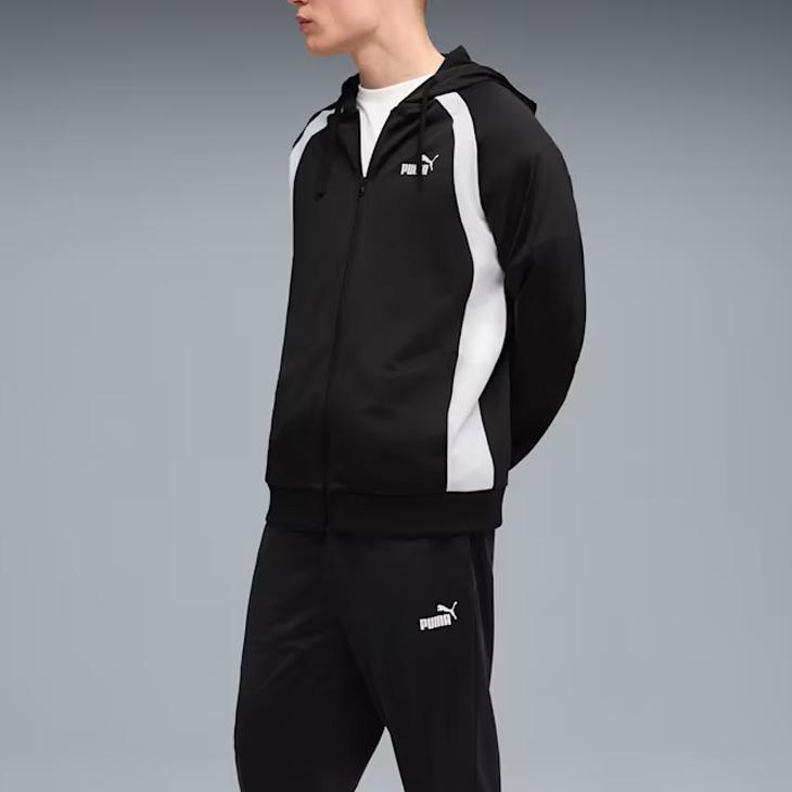 PUMA（プーマ） ジャージ 上下 メンズ フーデッド ポリスーツ 長袖