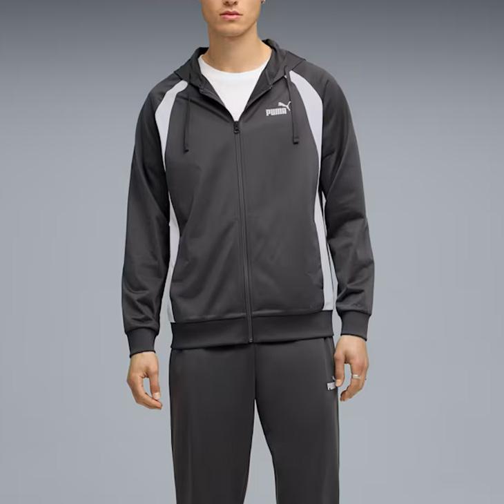 PUMA（プーマ） ジャージ 上下 メンズ フーデッド ポリスーツ 長袖