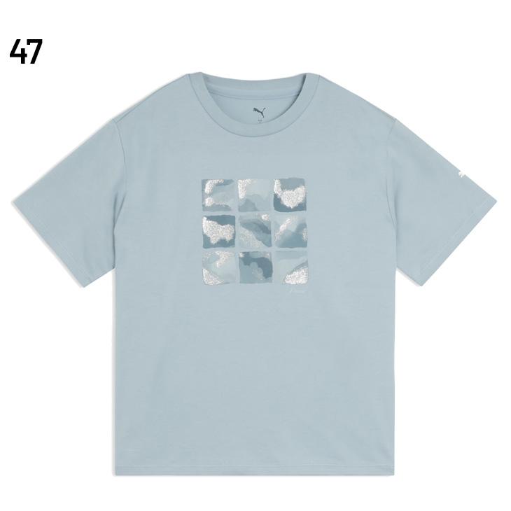 PUMA（プーマ） Tシャツ 半袖 レディース PUMA ESS エレベーテッド MX S/S Tee クルーネックT 吸水速乾 UVカット ...