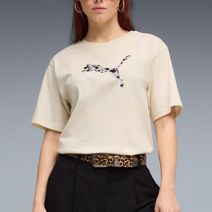 PUMA（プーマ） 半袖 Tシャツ レディース PUMA ESS GRAPHIC アニマル