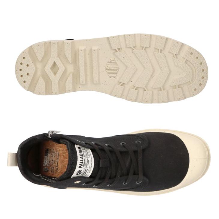 パラディウム シューズ メンズ PALLADIUM パンパハイ PAMPA HI ZIP ORGANIC ハイカット ブーツスニーカー ジップ ファスナー オーガニックコットン  男性用 靴 黒 おしゃれ ブランド くつ/79101 PALLADIUM（パラディウム） シューズ メンズ パンパハイ PAMPA HI ZIP