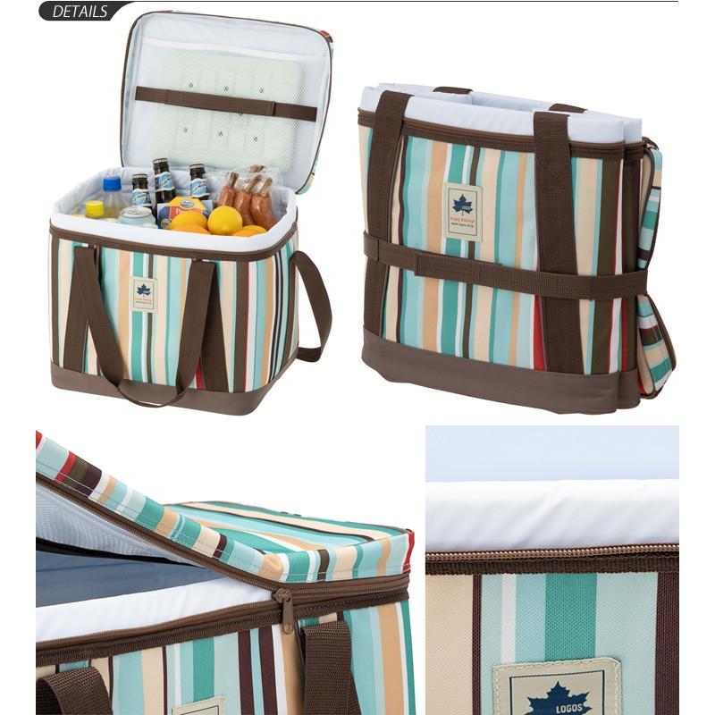 新品 未使用 LOGOS あぐらチェア ＆ クーラーバッグ 25L セット LOGOS（ロゴス） 保冷バッグ クーラーバッグ 約25リットル 庭キャンプ