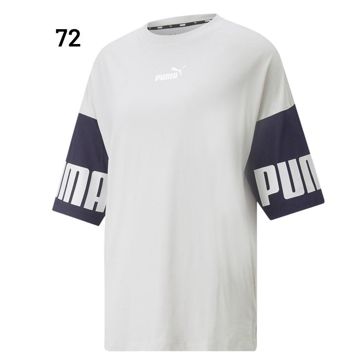 Tシャツ 5分袖 レディース プーマ PUMA カラーブロック TEE/スポーツ