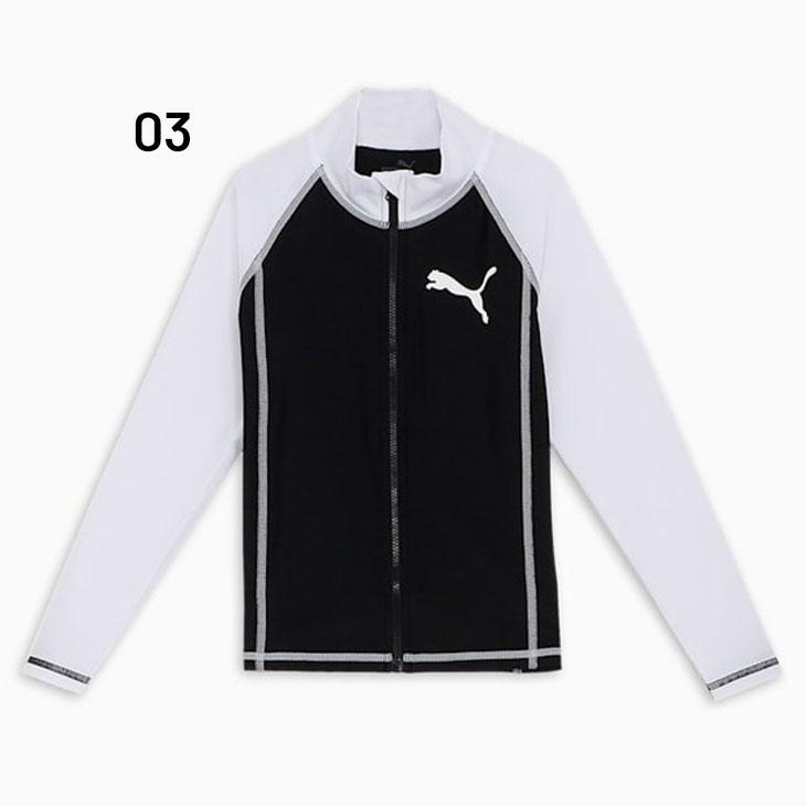 PUMA（プーマ） キッズ ジュニア 長袖 フルジップラッシュガード