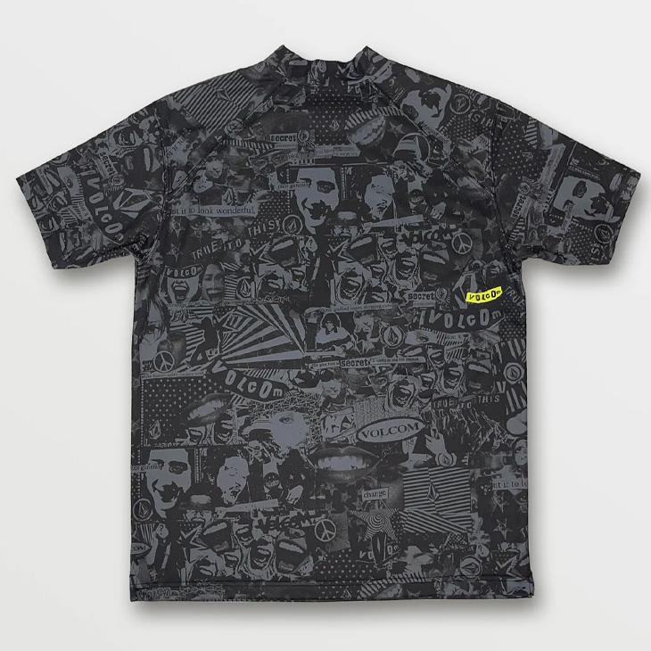 新品未使用　ボルコム　ゴルフ　モックネック　シャツ　Mサイズ　カーキ VOLCOM ボルコムゴルフ メンズ 半袖シャツ GOLF モックネック