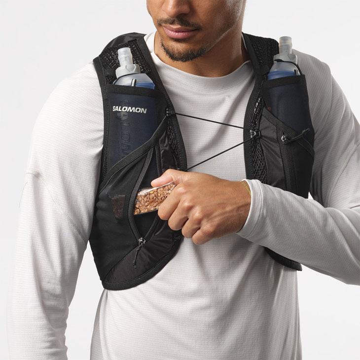 サロモン　ランニングベスト サロモン ランニングベスト SENSE AERO WIND （DEEP BLACKカラー