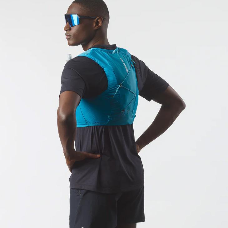 ウォーキング・ランニングウェア SALOMON ACTIVE SKIN 4 SET サロモン ランニングベスト フラスク付 メンズ レディース