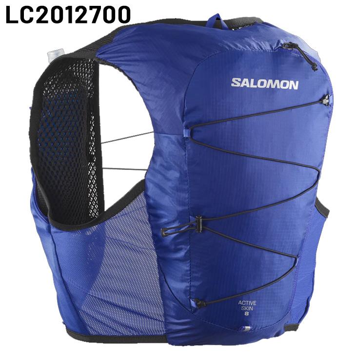 お買い物で送料無料 サロモン ランニングベスト フラスク付 SALOMON ACTIVE SKIN 8 メンズ レディース ハイドレーションベスト ランニングウェア ギア ユニセックス /ADVSKIN8