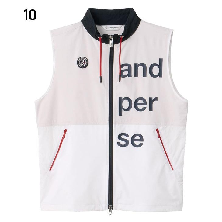 新品】andperse ベスト 公式・アウトレット】エアジャスターフルジップフーディーベスト