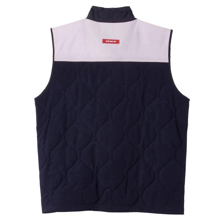 and per se アンパスィ 中綿ベスト レディース ゴルフウェア