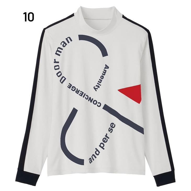 and per se アンパスィ 長袖 ハイネックシャツ レディース