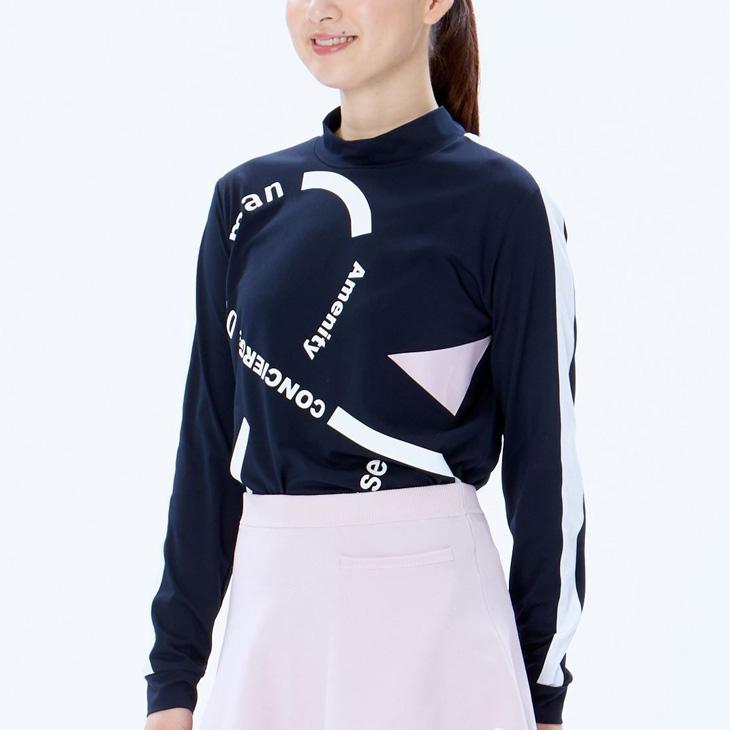 and per se（アンパスィ） 長袖 ハイネックシャツ レディース ゴルフ