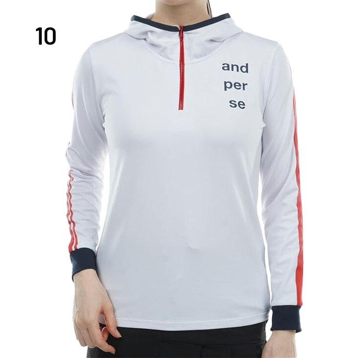 and per se（アンパスィ） 長袖シャツ パーカシャツ レディース ゴルフ