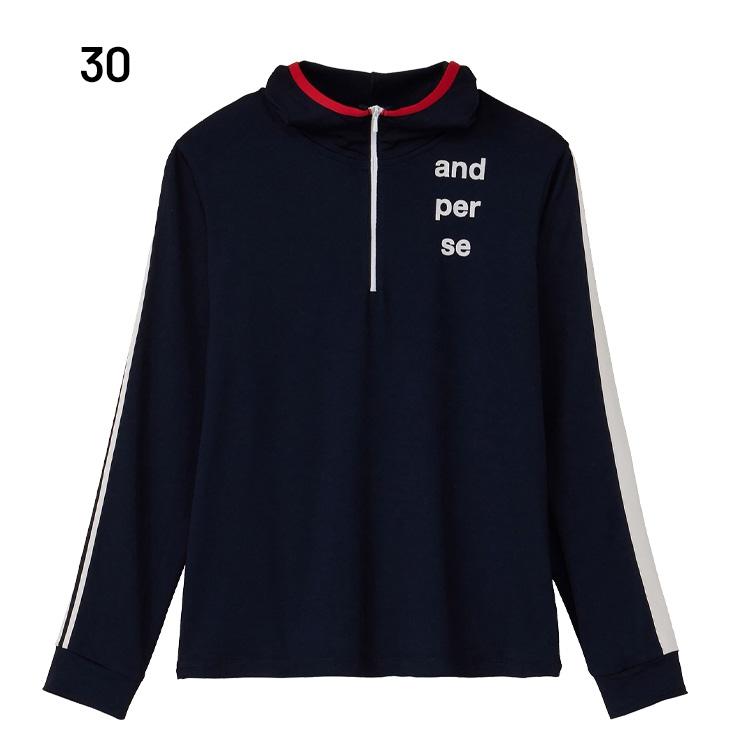and per se（アンパスィ） 長袖シャツ パーカシャツ レディース ゴルフ