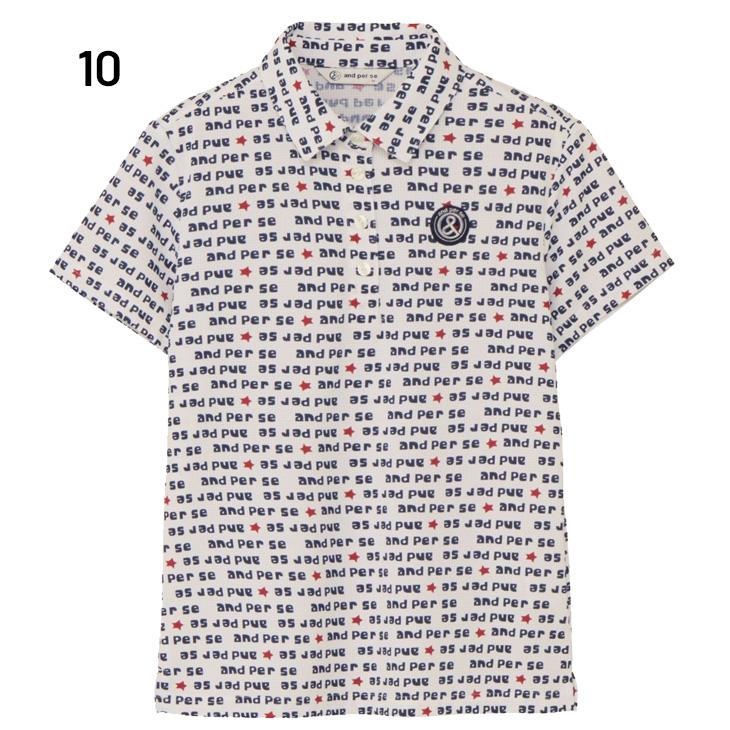 アンパスィ 半袖シャツ 衿つき レディース ゴルフウェア and per se