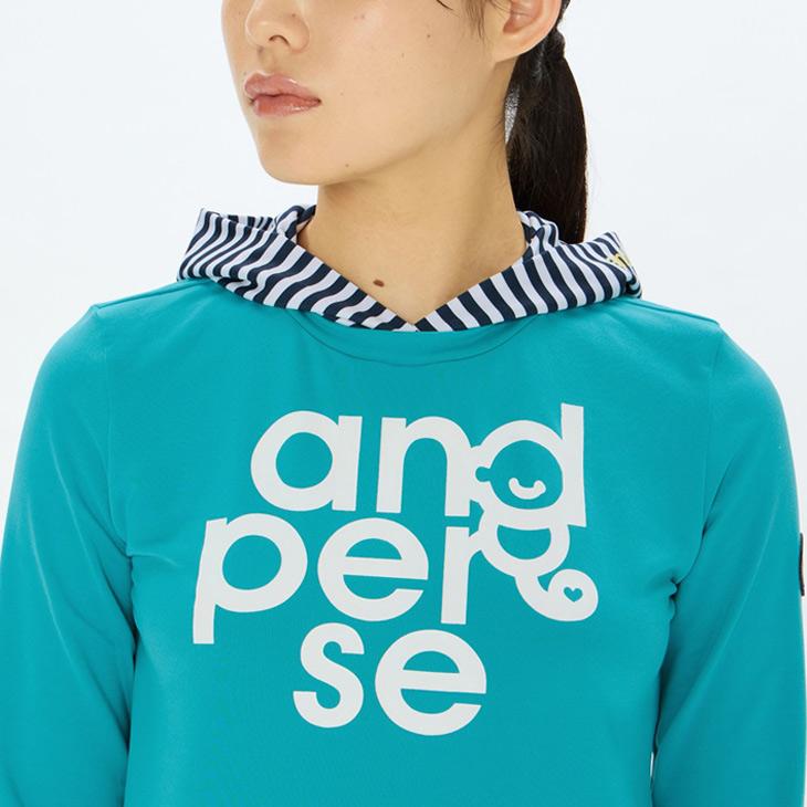 and per se（アンパスィ） レディース 長袖シャツ レイヤードデザイン