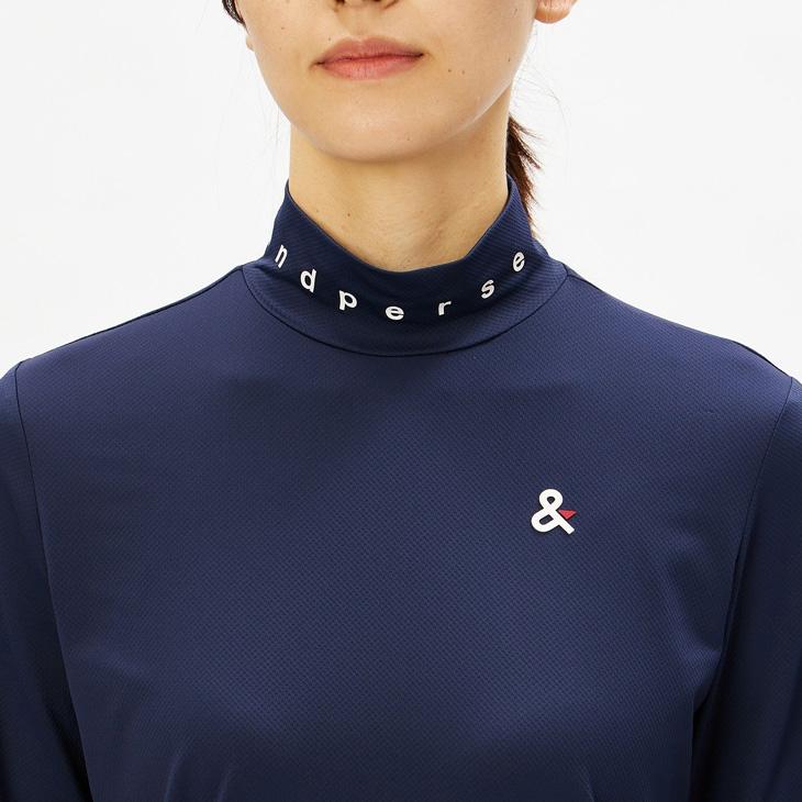 and per se（アンパスィ） 長袖 モックネックシャツ レディース ゴルフ