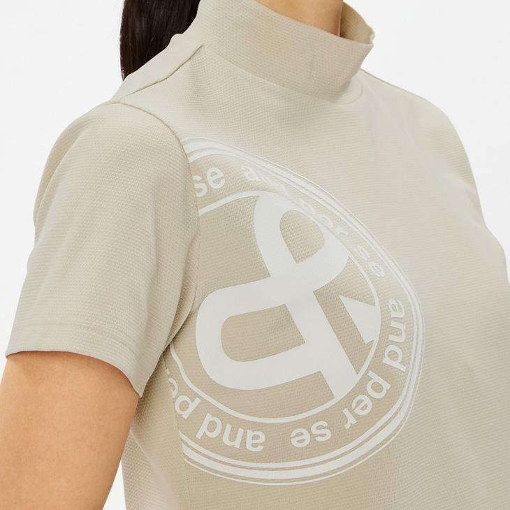 and per se（アンパスィ） 半袖 モックネックシャツ レディース ゴルフ