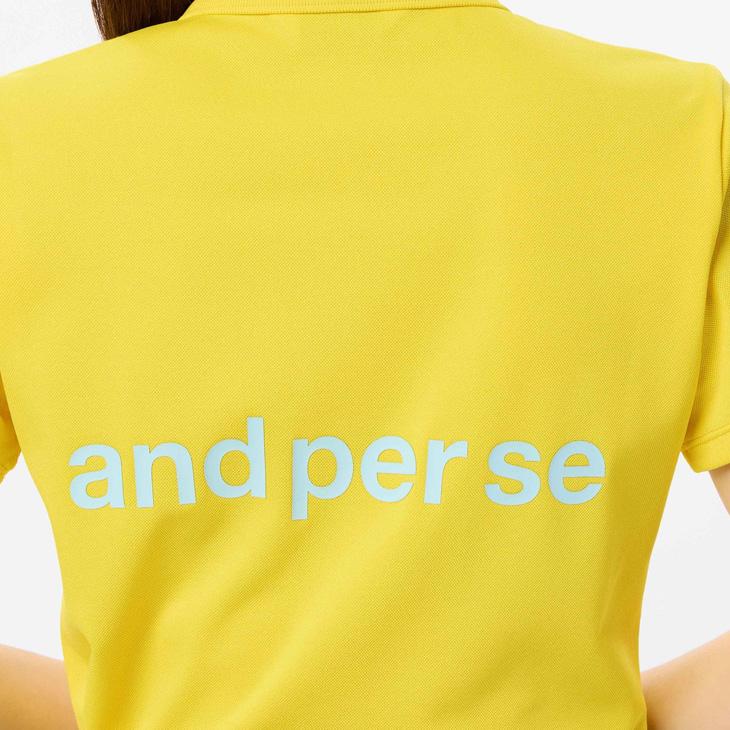 and per se（アンパスィ） 半袖 ポロシャツ レディース ゴルフウェア