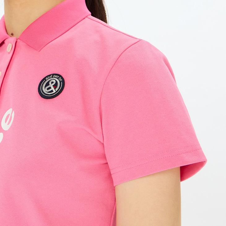 and per se（アンパスィ） 半袖ポロシャツ レディース ゴルフウェア