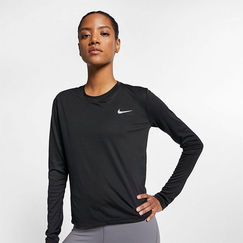 Tシャツ 長袖 レディース ナイキ Nike マイラー L S トップ スポーツウェア ランニング 自宅トレーニング ジム 部活 フィットネスウェア Aj8129 010 Apworld 通販 Paypayモール