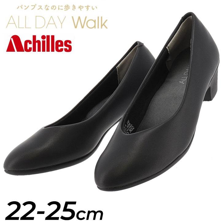 パンプス 4cmヒール アーモンドトゥ 2E レディースシューズ 靴 ALL DAY