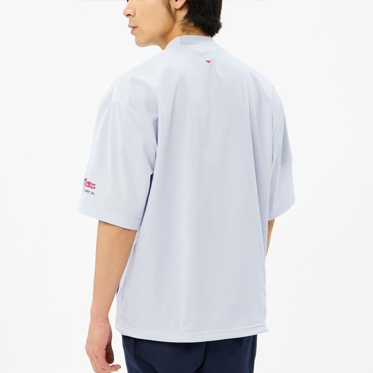 and per se（アンパスィ） メンズ 半袖ブルゾン モックネック プル