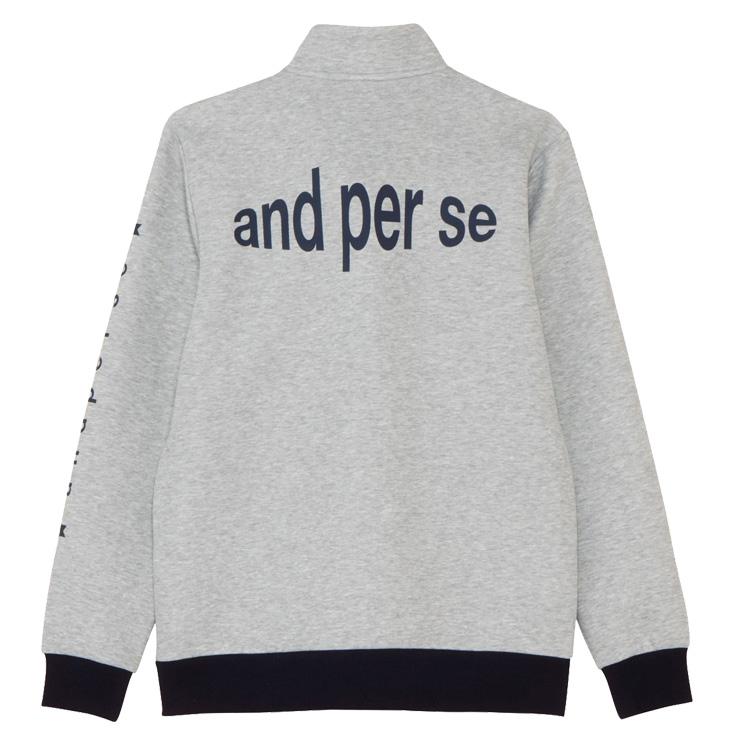 and per se アンパスィ スウェット ブルゾン 長袖 メンズ ゴルフ