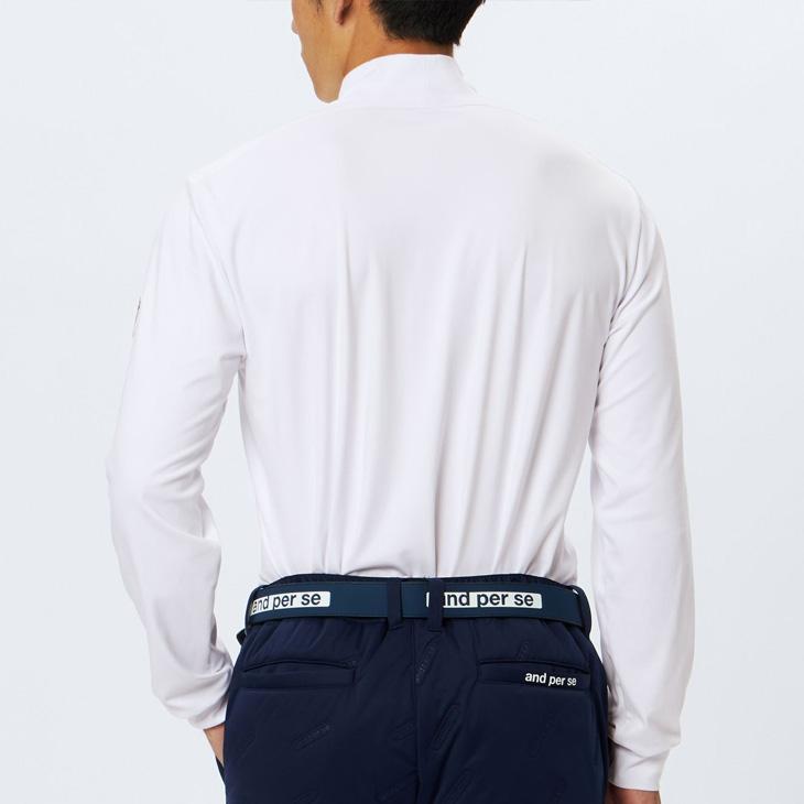 and per se（アンパスィ） 長袖 モックネックシャツ メンズ ゴルフ