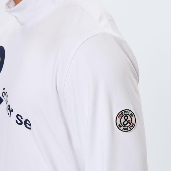 and per se（アンパスィ） 長袖 モックネックシャツ メンズ ゴルフ