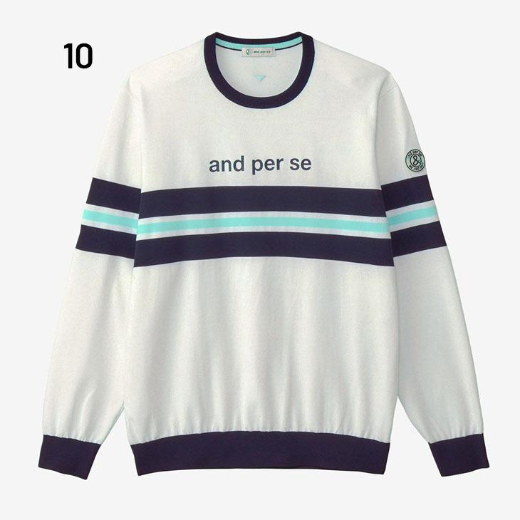 and per se ニット アンパスィ and per se（アンパスィ） セーター 長袖 メンズ ゴルフウェア