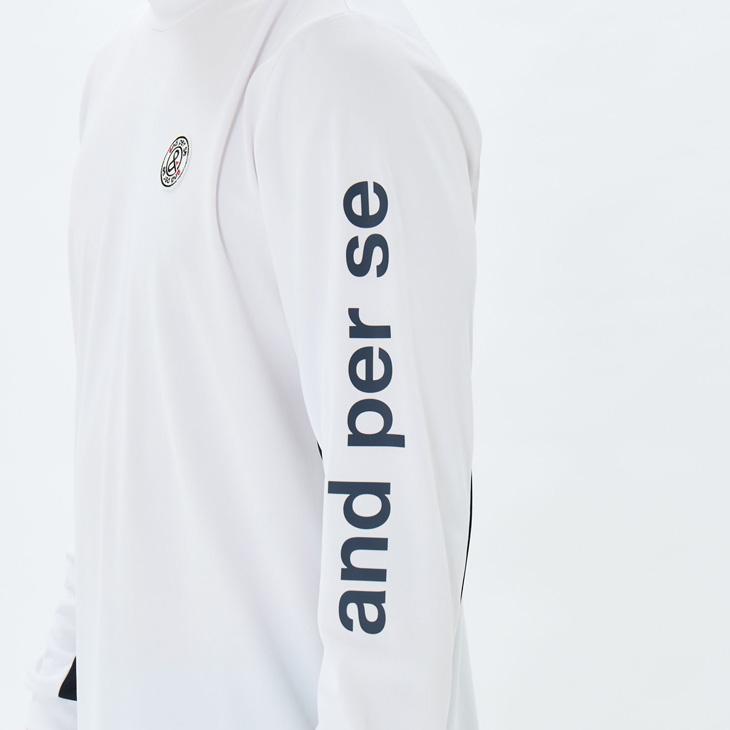 and per se（アンパスィ） 長袖 モックネックシャツ メンズ ゴルフ