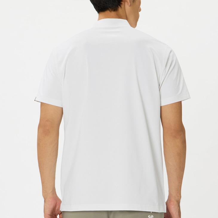 and per se（アンパスィ） 半袖 モックネックシャツ メンズ ゴルフ