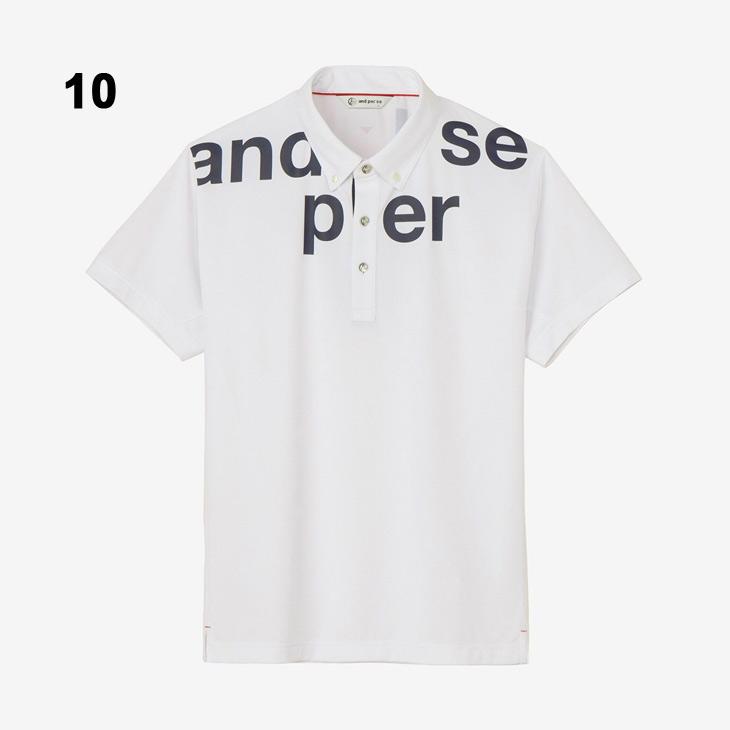 and per se（アンパスィ） 半袖 ポロシャツ メンズ ゴルフウェア and