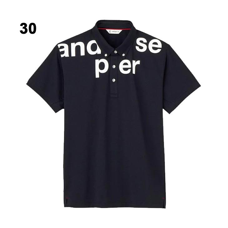 and per se（アンパスィ） 半袖 ポロシャツ メンズ ゴルフウェア and