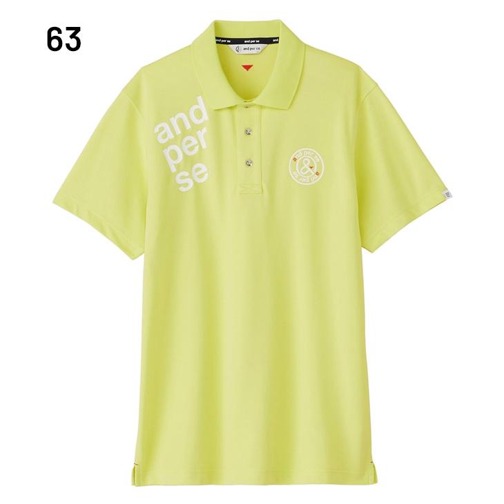 and per se（アンパスィ） 半袖 ポロシャツ メンズ ゴルフウェア and