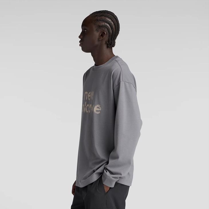 New Balance（ニューバランス） 長袖 Tシャツ メンズ ロゴプリントT