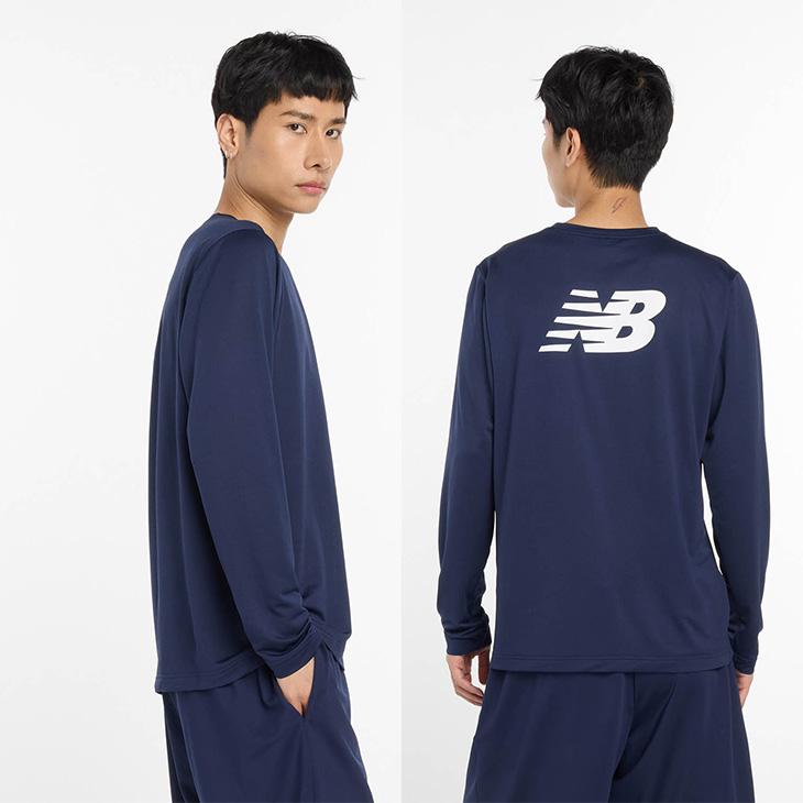 は*す様 東京ガス New Balance 長袖ウェア ネイビー New Balance（ニューバランス） 長袖 Tシャツ メンズ スポーツTシャツ