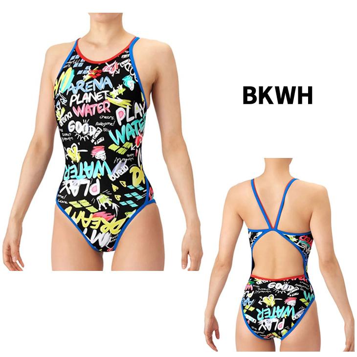 たえ。arena スポーツ用水着 黒・マルチカラー アリーナ（arena） レディース 水泳 練習用 水着 arena TOUGHSUIT