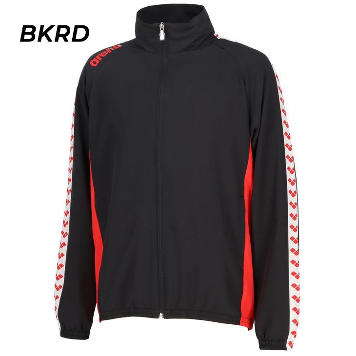 新品未使用 arena アリーナ ウィンドブレーカー ブラック/レッド アリーナ（arena） ウインドブレーカー メンズ レディース フルジップ