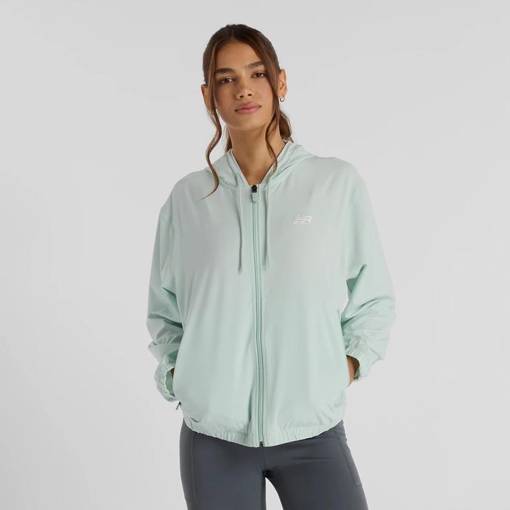 new balance　ウィンドブレーカー　長袖　グレー　グリーン　ノルディック New Balance ニューバランス ウィンドブレーカー 長袖