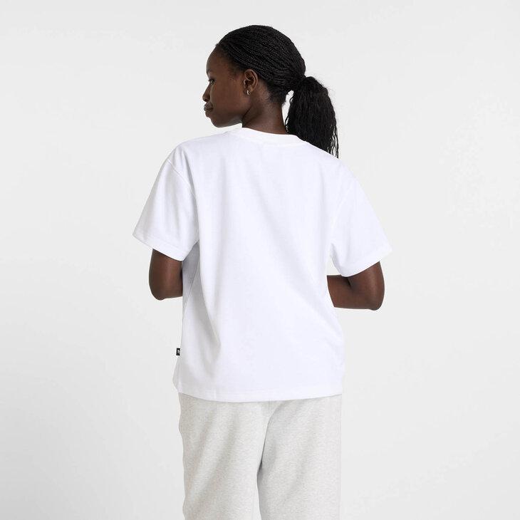 【新品】new balance 半袖 Tシャツ ワンピース ホワイト Lサイズ New Balance ニューバランス 半袖 Tシャツ レディース