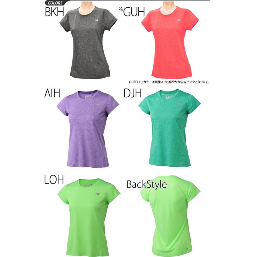 半袖 Tシャツ レディース ニューバランス Newbalance ヘザーショートスリーブ トレーニング フィットネス カットソー 吸汗速乾 ワンポイント Rkap Awt Apworld 通販 Paypayモール