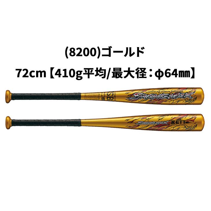 ゼット 野球 ジュニア 少年軟式 金属製バット 68cm 70cm 72cm 74cm 76cm ミドルバランス ZETT BASEBALL スイングマックス アルミバット /BAT755【ギフト不可】 | IFME | 03