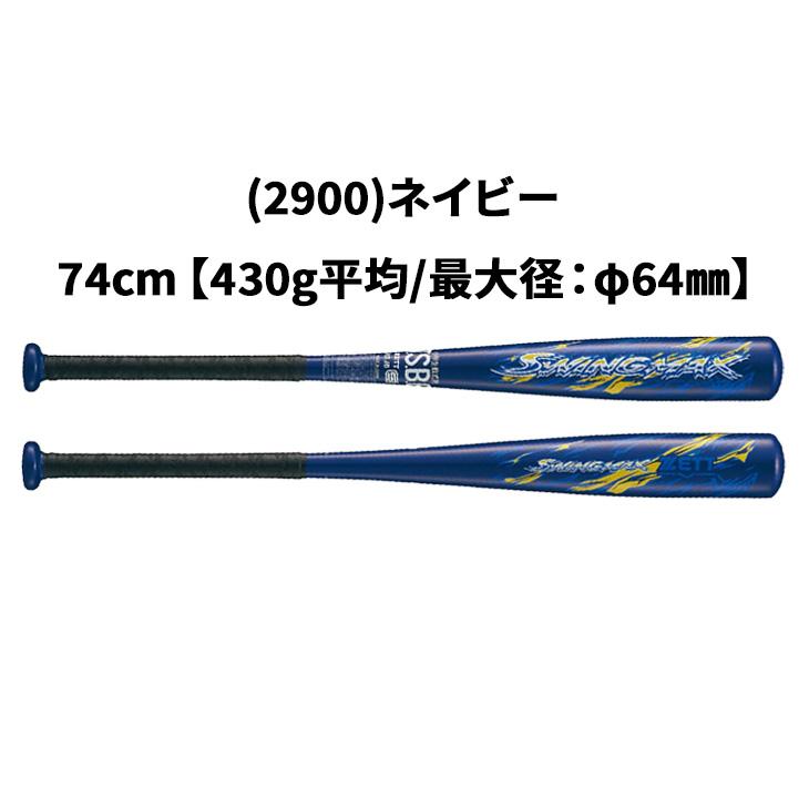 ゼット 野球 ジュニア 少年軟式 金属製バット 68cm 70cm 72cm 74cm 76cm ミドルバランス ZETT BASEBALL スイングマックス アルミバット /BAT755【ギフト不可】 | IFME | 04